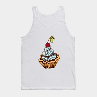 cupcake with cherry Tank Top